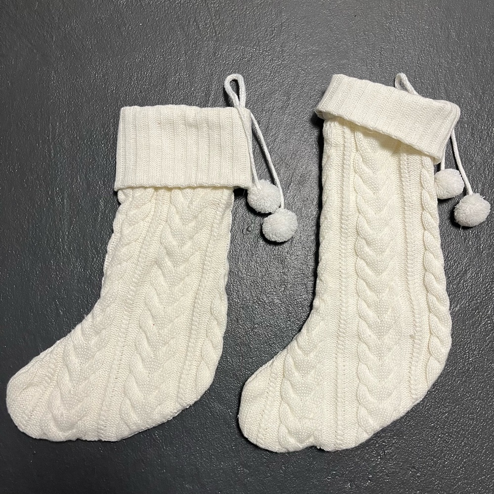 White Knit Stocking’s